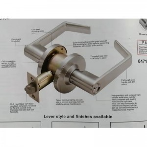 7205 Βαθμός 2 Εμπορικό Τμήμα Γραφείο Πόρτα Κλειδί Κλείσιμο Λειτουργού, Σατέν Χρωμικό Φινίρισμα