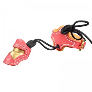 Έλονγκαροου S Size Thumb Armor+Wrist Strap Archery Finger Protection Shooties