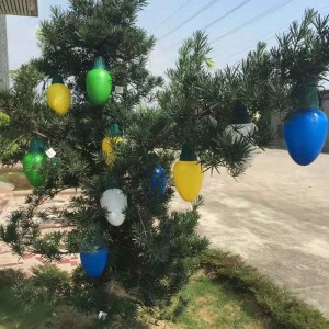 Xmas Party LED 5 φώτα σύνολο διακόσμηση Χριστουγεννιάτικες διακοπές μεγάλο φως