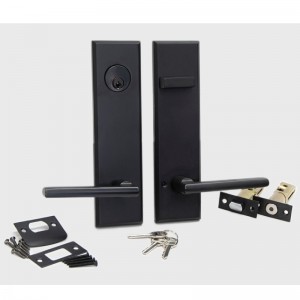 6201 Long Plate Door Lock Tubular Lover Set, Σύγχρονα υψηλής ποιότητας σετ λαβής κράματος ψευδαργύρου για μπροστινή πόρτα και εξωτερική πόρτα