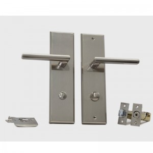 6201 Long Plate Door Lock Tubular Lover Set, Σύγχρονα υψηλής ποιότητας σετ λαβής κράματος ψευδαργύρου για μπροστινή πόρτα και εξωτερική πόρτα
