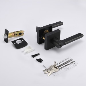 S7804 Matte Black Keyed Entry Lover Lock για εξωτερική πόρτα και μπροστινή πόρτα, Knob Heavy Duty Dory