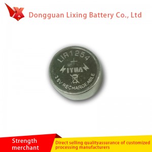 Κατασκευαστής προσαρμοσμένο Bluetooth LIR1254 Button Button Μπαταρία Υψηλής χωρητικότητας Πολυμερή μπαταρία Λιθίου επαναφορτιζόμενη μπαταρία