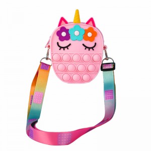 Crossbody τσάντα σιλικόνης τσάντα φούσκα ώμου