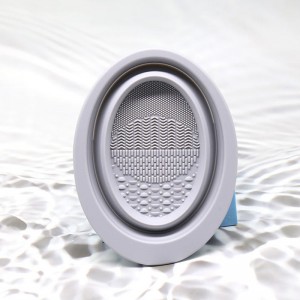 Σιλικόνη μακιγιάζ μακιγιάζ καθαρισμού ματ, πτυσσόμενο μακιγιάζ βούρτσα καθαρισμού