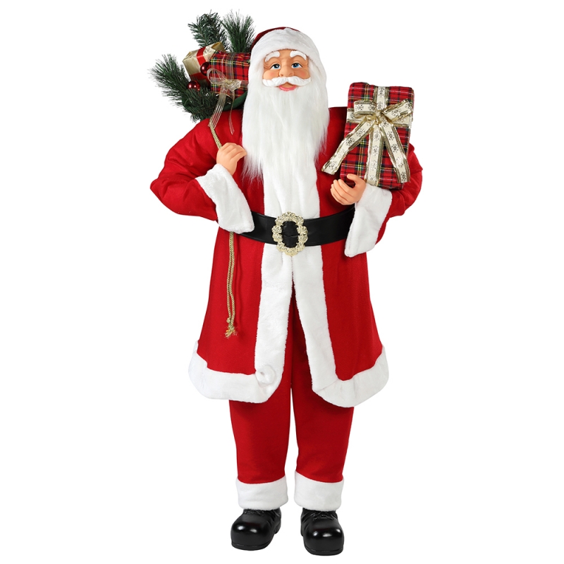 30 ~ 110cm Χριστουγεννιάτικη στέκεται Santa Claus στολίδι διακόσμηση φεστιβάλ διακοπών ειδώλιο συλλογή παραδοσιακό Χριστούγεννα Isplay