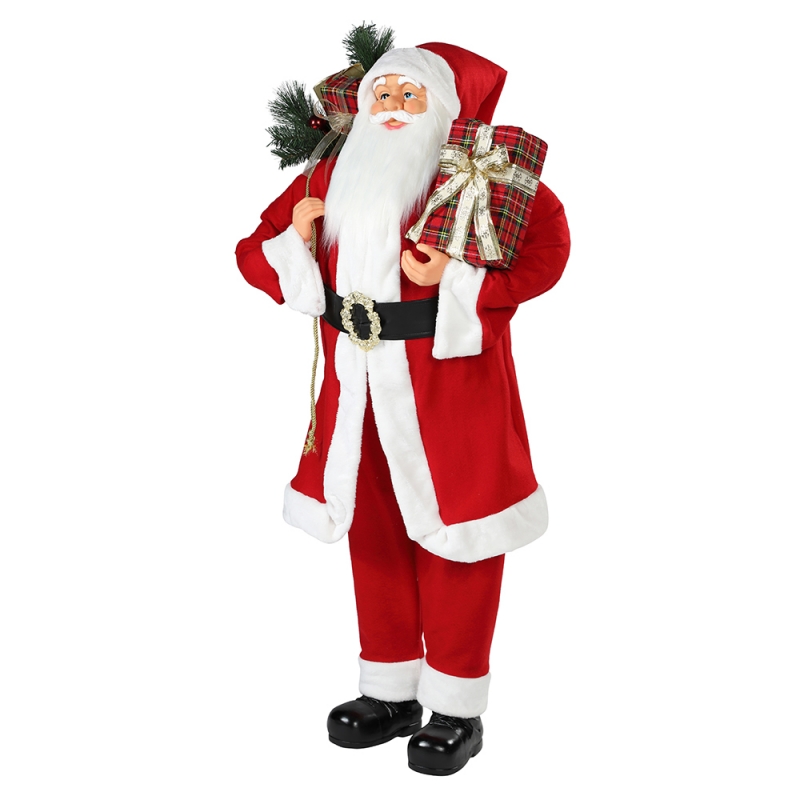 30 ~ 110cm Χριστουγεννιάτικη στέκεται Santa Claus στολίδι διακόσμηση φεστιβάλ διακοπών ειδώλιο συλλογή παραδοσιακό Χριστούγεννα Isplay