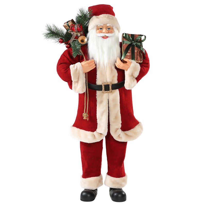 30 ~ 110cm Χριστούγεννα Άγιος Βασίλης με δώρο τσάντα διακοσμητικό διακοσμητικό φεστιβάλ διακοπών ειδώλιο συλλογή παραδοσιακά Χριστούγεννα