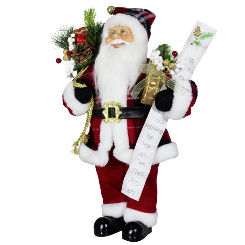80 cm Χριστουγεννιάτικη διακόσμηση Santa Claus τσάντα τσάντα Τσάντα λίστας πεύκο κώνου στολίδι Χριστούγεννα παιχνίδι για το σπίτι Navidad Holiday Party Display