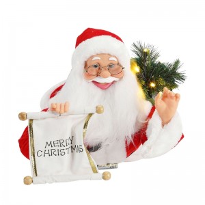 24 \\\\ \\\"ίντσα Χριστουγεννιάτικα ιπτάμενα κινούμενα santa claus με φωτισμό μουσικών διακοσμητικών διακόσμησης ειδώλιο συλλογή παραδοσ...