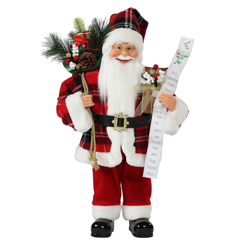 30 ~ 110cm Χριστούγεννα Santa Claus με δώρο τσάντα διακόσμηση διακοσμητικά παραδοσιακές διακοπές ειδώλιο συλλογή Χριστουγέννων