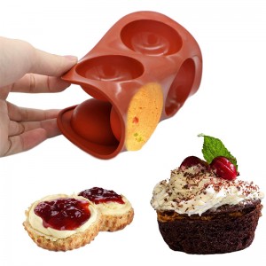 Ημι-στρογγυλό σχήμα σιλικόνης, καλούπι ψησίματος