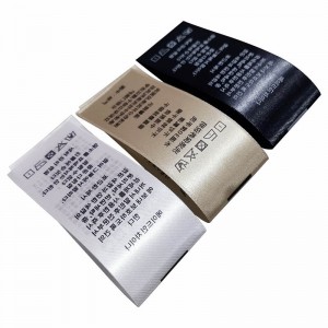 Ετικέτες ρούχων πίσω λαιμού για ελαφριά ρούχα και προϊόντα παιδιών