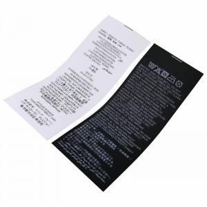 Ετικέτες ρούχων πίσω λαιμού για ελαφριά ρούχα και προϊόντα παιδιών