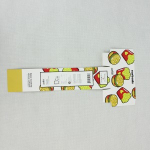 κάρτα χαρτιού ετικετών τροφίμων