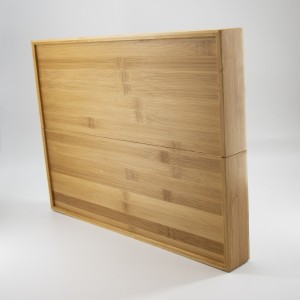 Φυσικό μπαμπού επεκτάσιμη αποθήκευση μαχαιριού μαχαίρι