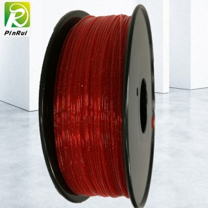 Pinrui 3D εκτυπωτή 1.75mm pla που λάμπει αφρώδη glitter νήμα για τον εκτυπωτή 3D