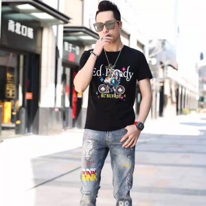 Πλεκτό ψηφιακό t-shirt crewneck