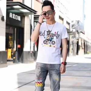 Πλεκτό ψηφιακό t-shirt crewneck