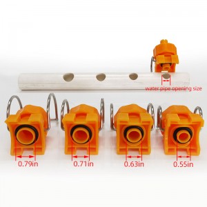 Πλαστικό ρυθμιζόμενο ακροφύσιο κλιπ μπάλας