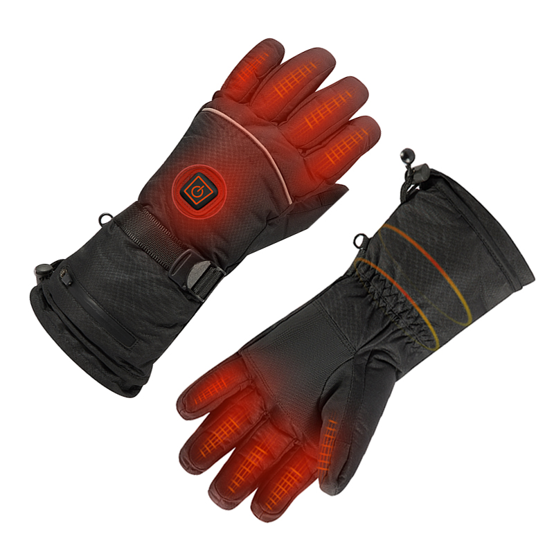 Unisex μπαταρία θερμαινόμενα γάντια, ηλεκτρικά θερμαινόμενα επαναφορτιζόμενα γάντια για τη χειμερινή μοτοσικλέτα