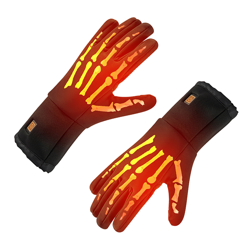 Ηλεκτρικά αδιάβροχα ζεστά γάντια για σκι, ρυθμιζόμενα γάντια θέρμανσης μπαταρίας για άνδρες/women