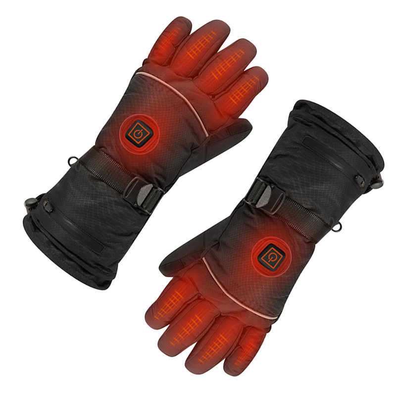 Cool αγωνιστικά γάντια θέρμανσης για άνδρες, σκι θερμαινόμενα γάντια με ρυθμιζόμενη πόρπη