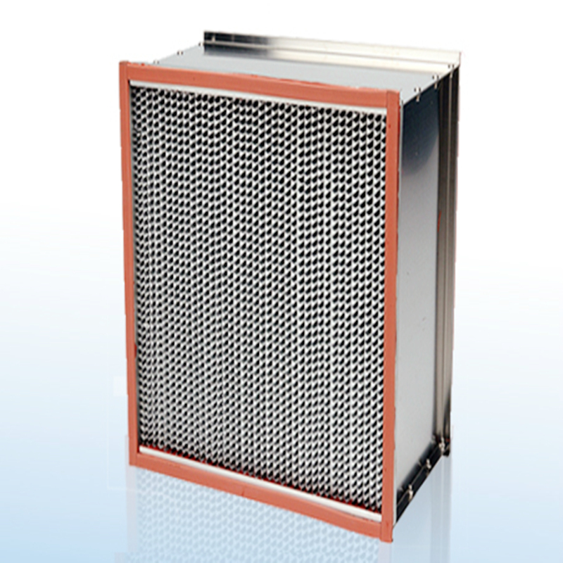 Υψηλή θερμοκρασία καθαρό δωμάτιο Hepa HVAC φίλτρα αέρα H13 γαλβανισμένο χάλυβα πλαίσιο