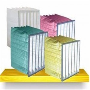 Φίλτρο φίλτρου F5-F9 Pocket Pocket Φίλτρο αέρα HVAC για καθαρό χώρο