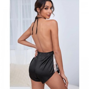 Γυναίκες Sexy Lingerie Sheer See-Through Mesh Σέξι Lace Pajamas Nightdress Ομοιογενής πειρασμός νυχτικά