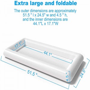 Φουσκωτό λευκό πάγο μπαρ, πλωτήρα πάγου, φουσκωτή πισίνα