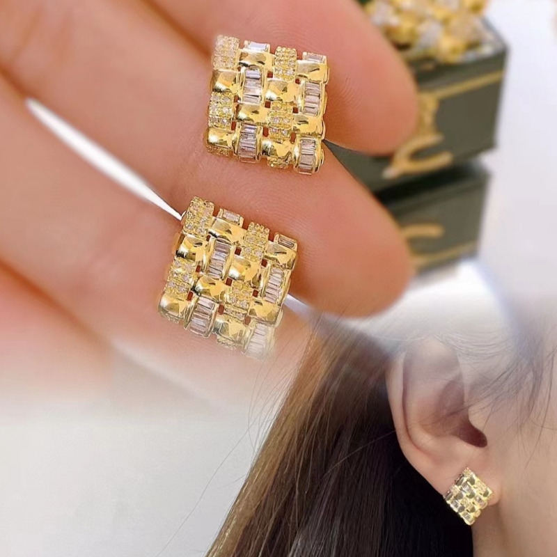 Tuochen κοσμήματα χρυσό σκουλαρίκια σκουλαρίκια 9k/11k/14k/18k χρυσά σκουλαρίκια στεφάνης για τις γυναίκες