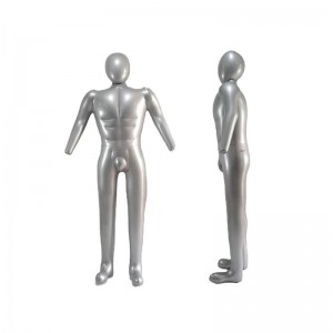 Φουσκωτό PVC αρσενικό μοντέλο μανεκέν, πλήρες μέγεθος με το κεφάλι και τα χέρια, πλαστικό μανεκέν πλήρες σώμα