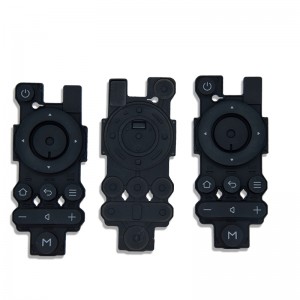 OEM τυπωμένο λογότυπο σιλικόνη έθιμο φτιαγμένο κουμπί σιλικόνης καουτσούκ πλήκτρο τηλεχειριστήριο TV τηλεχειριστήριο