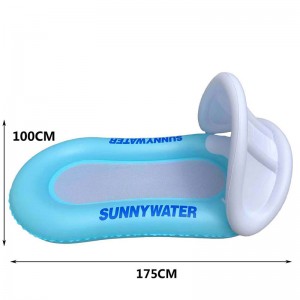 Φουσκωτό καρέκλα κατάστρωμα νερό αναψυχής ακρωτηριασμός καθαρή παραλία Floating Row