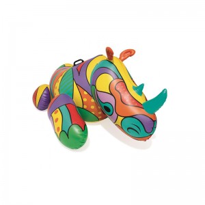 Pop Culture Rhino φουσκωτό καλοκαιρινό πάρτι με νερό ποδηλάτης με λαβές βαρέως τύπου