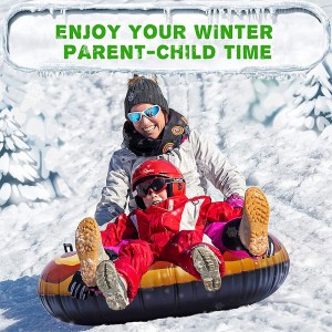φουσκωτό πίτσα χιονιού σωλήνα έλκηθρο εξοπλισμού χειμερινών παιχνιδιών, παιχνίδια χιονιού για παιδιά υπαίθρια