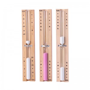 εργοστάσιο χονδρικής 5 15 λεπτά οικολογικά πολύχρωμο περιστρεφόμενο χρονομετρητή άμμου ξύλου κλεψύδρας