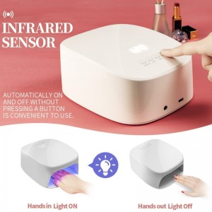 M&r p30pro ασύρματο UV LED LANP Nail Lamp, 60w επαναφορτιζόμενο UV φως για καρφιά ασύρματο στεγνωτήρα νυχιών LED με θύρα USB για φόρτιση τηλεφώνου κα...