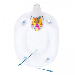 Πλωτός κάτοχος ποτών πάγου, ποτό φρούτων μπουφέ με μπάρμπεκιου μπάρμπεκιου, φουσκωτό μπαρ Unicorn