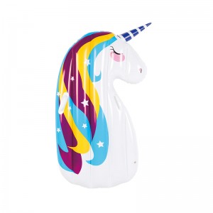 PVC Custom Made Flatable Cartoon Unicorn Pool Floats