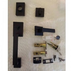 8003 Black Heavy Duty Front Door Handleset με μεμονωμένο Deadbolt, σετ κλειδώματος εισόδου