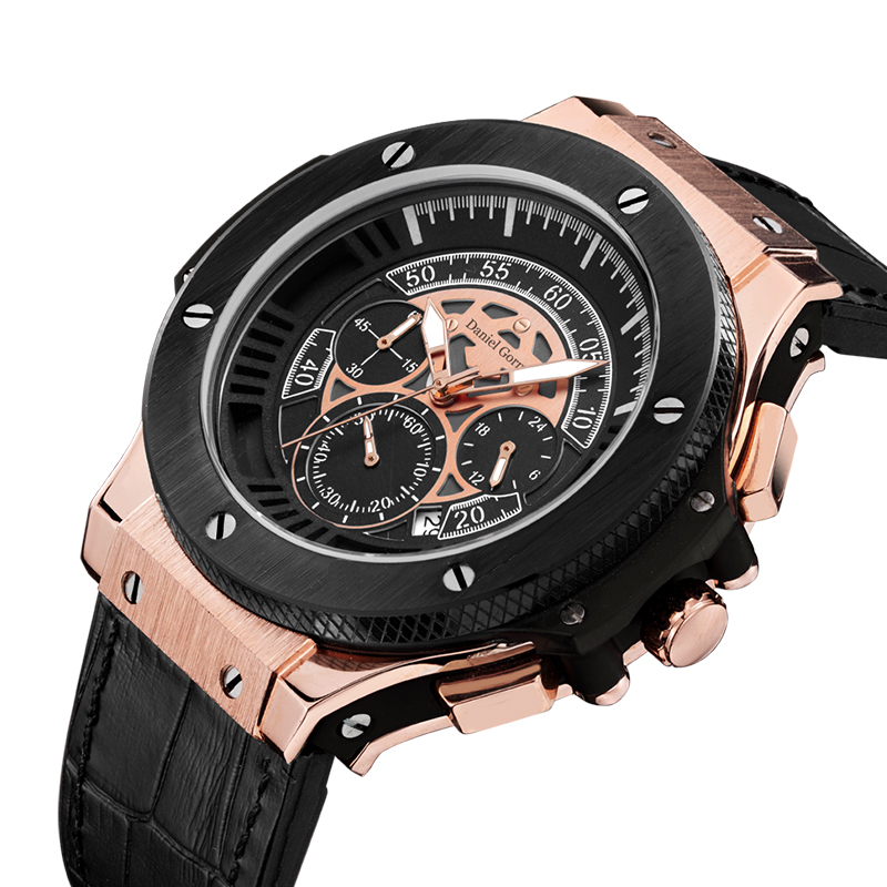 Daniel Gormantop Brand Luxury Sport Watch Men Man Militer Watches Blue Rubber Strap Automatic Waterproof Watches RM2204