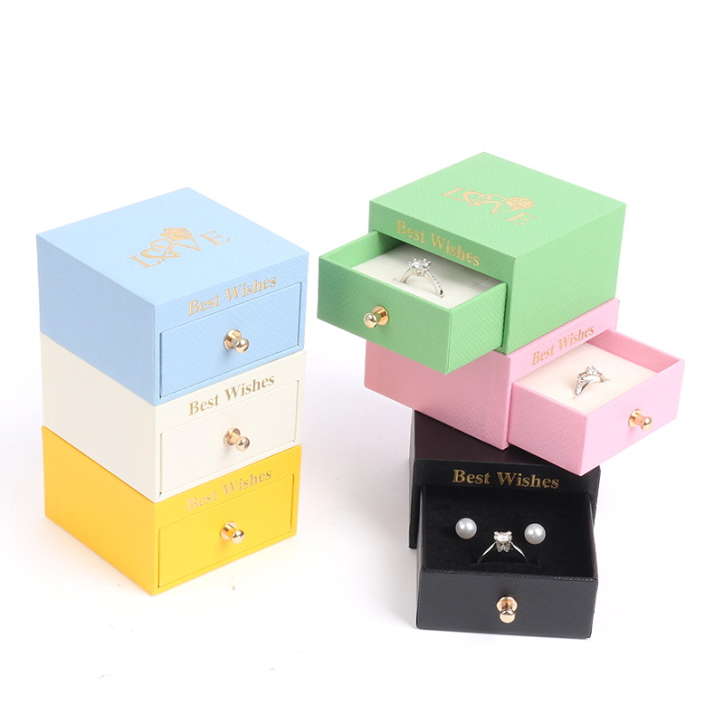 Νέο Macaron Drawer Box Κοσμήματα Κουτί Κουτί Κουτί Σκουλακιό Κουτί Κουτί Κολιέ κουτί Κοσμήματα Κιβώτιο Κουτί Δώρο κουτί