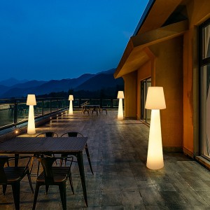 Φεστιβάλ Διακοσμητικό πολυαιθυλένιο υπαίθριο LED LED Lamp Floor Floor για πάρτι γκαζόν κήπου και υπαίθρια εκδήλωση διακόσμηση φωτισμός LED L...