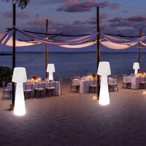 Φεστιβάλ Διακοσμητικό πολυαιθυλένιο υπαίθριο LED LED Lamp Floor Floor για πάρτι γκαζόν κήπου και υπαίθρια εκδήλωση διακόσμηση φωτισμός LED L...