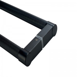 SS-022 Υψηλής ποιότητας διπλής όψεως knurled στρογγυλό galss πόρτα τράβηγμα, ανοξείδωτο χάλυβα σύγχρονη πόρτα εισόδου λαβής τραβήξτε, ματ...