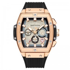 DANIEL GORMANGO13 Μάρκα Αδιάβροχο ρολόι Men \\\\ Clock Fashion Sports Αναψυχή Μοναδική Quartz Luxury Square Men\'s Watch
