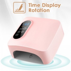 M&R 601PRO 72W Λυχνία νυχιών LED, επαναφορτιζόμενο στεγνωτήρα νυχιών LED, ασύρματο λαμπτήρα φώτων νυχιών 15600mAh, Επαγγελματικά φώτα νυχιών ν...