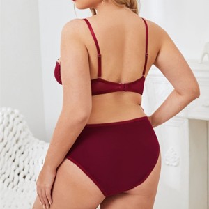 Άνετη λουλουδάτη δαντέλα 2 τεμάχια Εσώρουχα σετ σέξι εσώρουχα